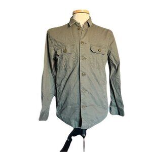 Abercrombie & Fitch Small Green Military Style Button Up Shirt